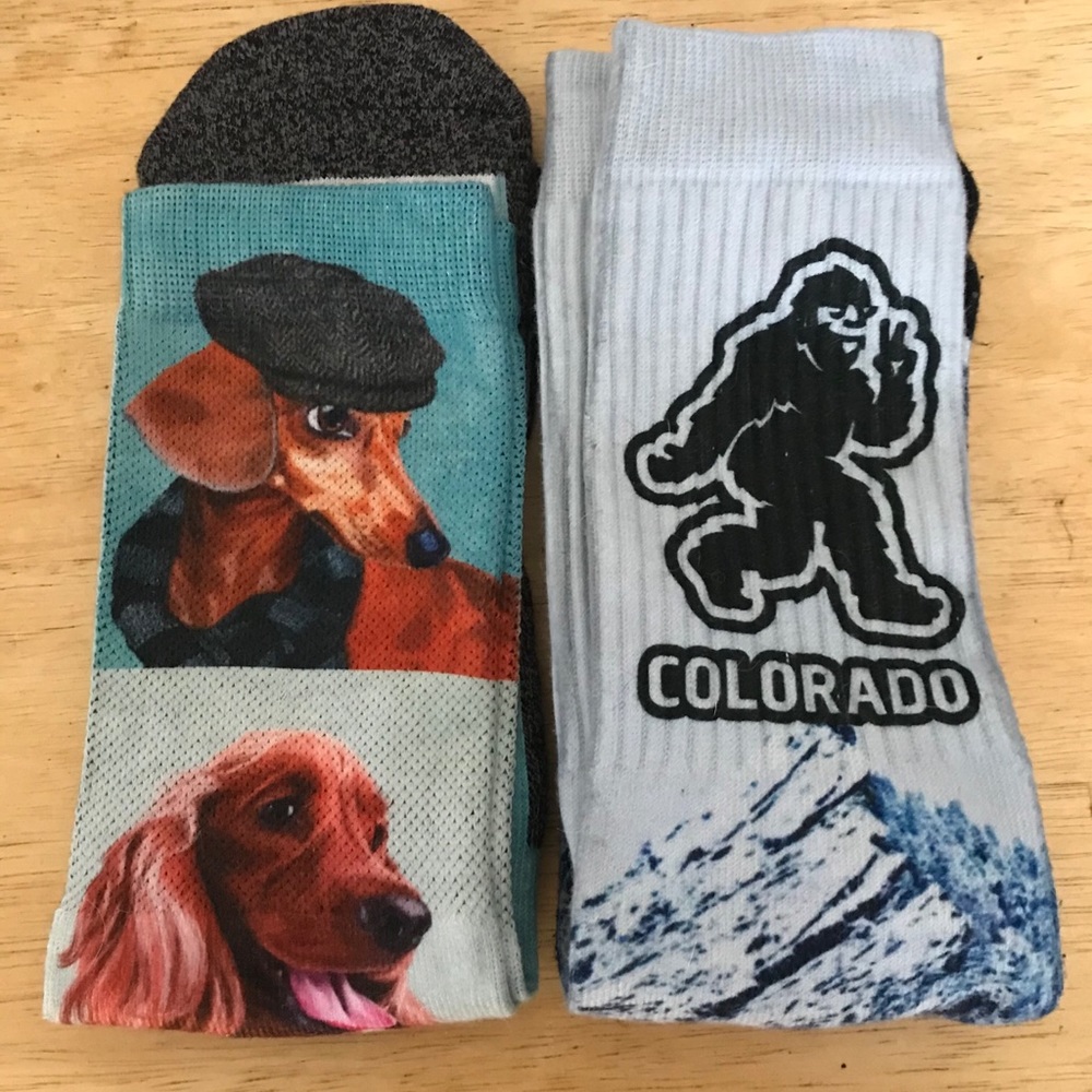 2 Pairs of Socks-Good Luck Sock
